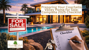 Budget $350-$600 for professional real estate photography including 30-50 images, virtual tour, and drone footage (essential in Coachella Valley for mountain views).